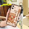 Back Cover Protective Phone Case For Cubot Note21 Cartoon Dirt-resistant Lanyard Anti-knock Wristband Ring Kickstand