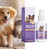 Fleas Ticks Prevent Pet Insecticide for Dog Cat Itching Relieve Pet Insecticide Spray Safe Home Use Flea Treatment 50ml