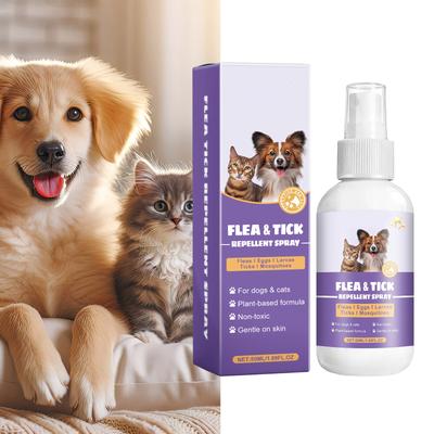 Блохи клещи предотвращают зуд домашних животных инсектицид для собак кошек снимают зуд домашних животных инсектицид спрей безопасное домашнее использование лечение блох 50 мл