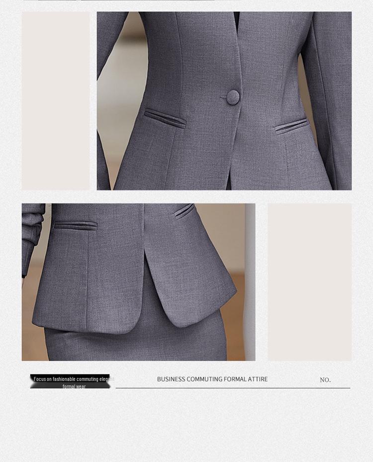 Women's Autumn 2025 Goddess Style Long Sleeve Suit Jacket for Professional Workplace and Interviews