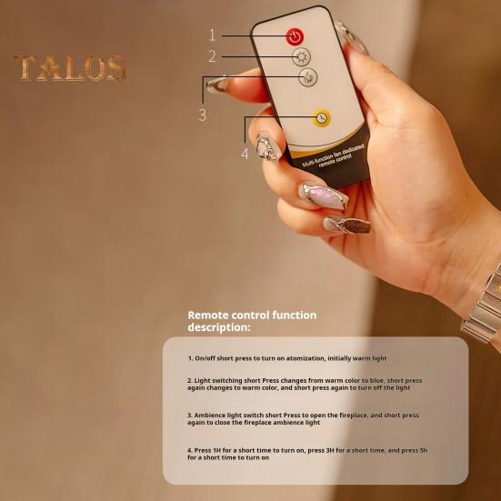 Ароматерапевтический увлажнитель воздуха, диффузор эфирных масел с функцией таймера и пультом дистанционного управления, малошумный ароматерапевтический каминный диффузор