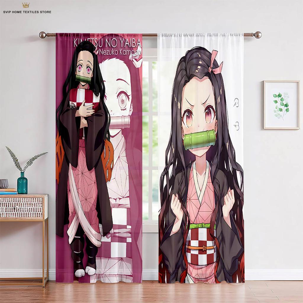 Шторы с принтом в виде горячих японских комиксов, подходят для спальни, общежития, гостиной, кабинета, декоративные шторы