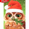 Алмазная картина Сова Полный квадратный набор крестиков Алмазная вышивка Животное Мозаика Рождественский подарок ручной работы