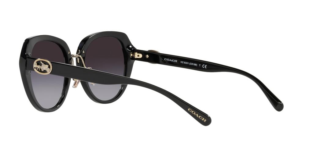 Coach Женские солнцезащитные очки HC8331 ЧЕРНЫЙ 55,