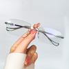 Stylish Reading Glasses For Men & Women - Durable Pc Material Rimless Vintage Style Reading Glasses Fits +1.0 To +4.0