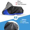 Motoforti 210D L-XXXL 2-в-1 Чехол для мотоцикла Чехол для мотоцикла Всесезонный Универсальный Водонепроницаемый Уличный Защита от дождя, пыли, солнца