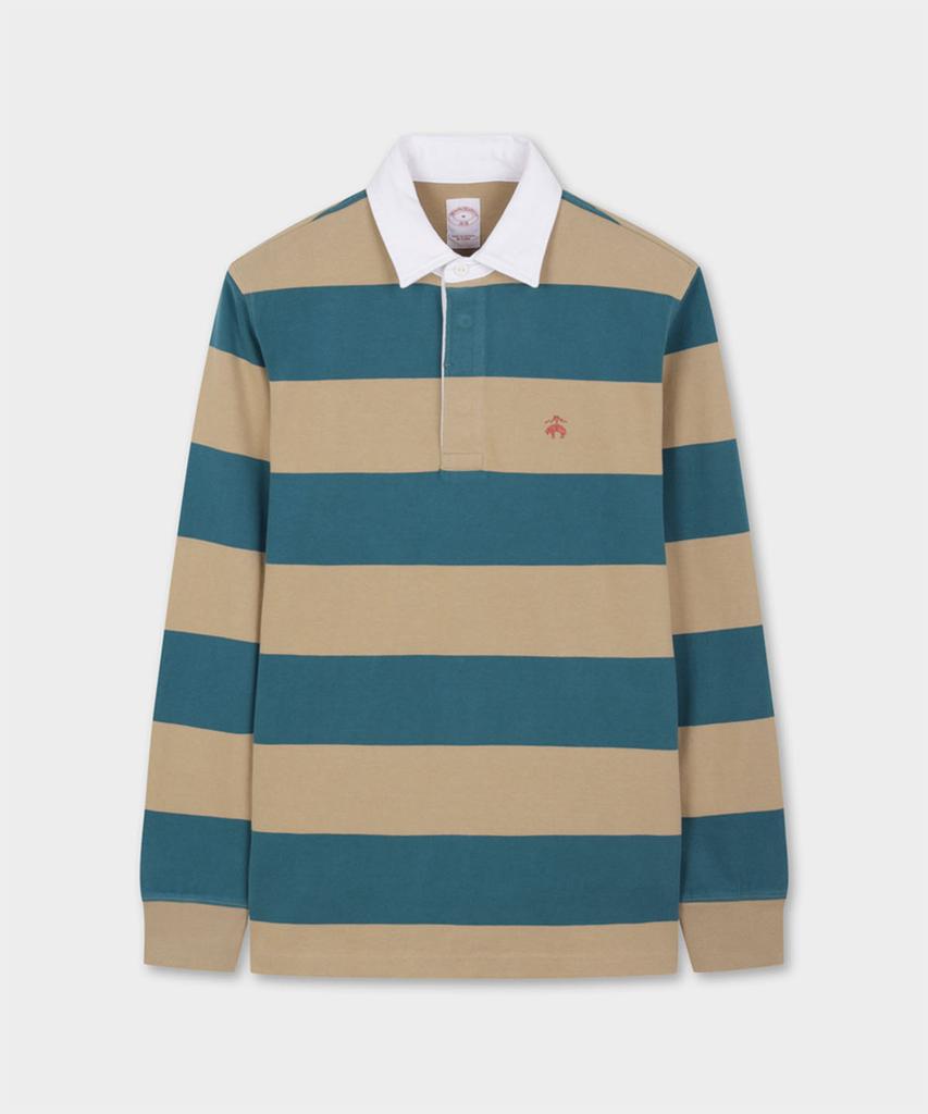 BROOKS BROTHERS Bold Stripe Rugby Shirt (Blue) (Bbntmmg301)