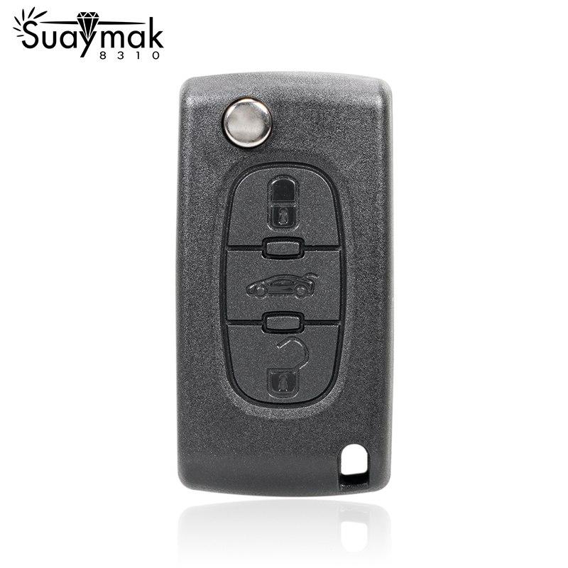 Remote Keyless Key for CITROEN C1 C2 C3 C4 C5 Car Auto Vehicle Key With/ ID46 Chip/ 3BT CE0536 VA2