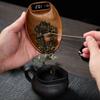 Tortoise Shell Pattern Electronic Tea Scale Touchscreen Digital Scale Coffee Bean Tray  Cooking
