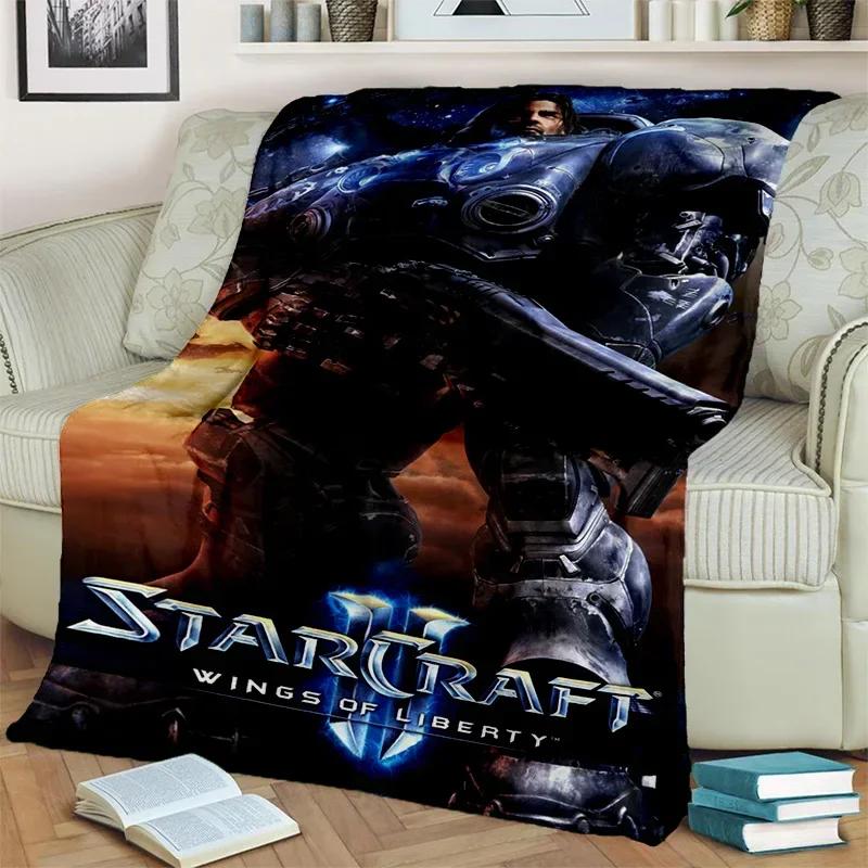 3D Ретро-игровое одеяло StarCraft Gamer, мягкое одеяло для дома, спальни, кровати, дивана, пикника, путешествия, офиса, отдыха, одеяло, детское одеяло