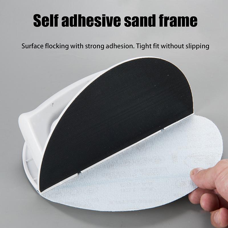 Полукруглое шлифовальное приспособление для внутренних углов, самоклеящаяся пластиковая высококачественная ручная шлифовальная доска