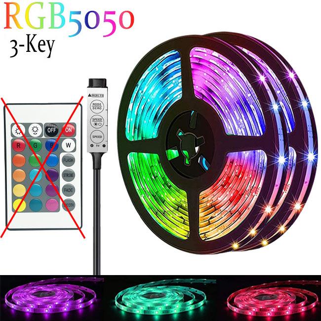 USB Bluetooth 5050 RGB светодиодная лента - 5 В низкое напряжение, красочное атмосферное освещение для фона стены за телевизором