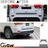 2 Pcs Rear Bumper Reflector Light Covers for Grand Cherokee 2011--Red Lens