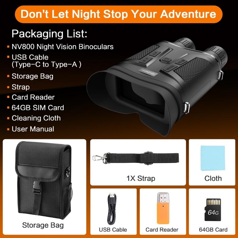 4K Digital Night Views Telescope with Build in Camera for Wildlife Observation Viewing Outdoor Lower Light Environment