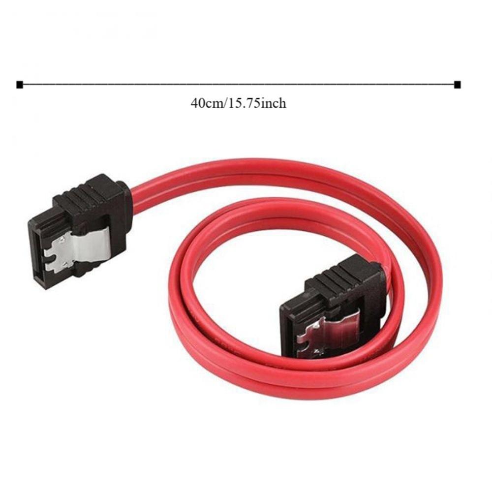 6.0 Gbps with Locking Data Cable Straight-Through Connector SATA  Connector Cable SSD Cable