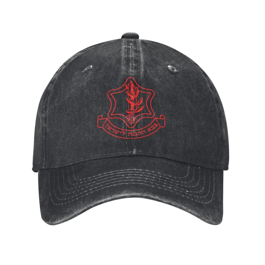 Defense Forces Army Idf Baseball Caps Vintage Distressed Washed Headwear Outdoor Running Golf Adjustable Caps