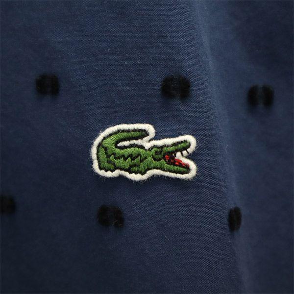 Lacoste Общая ручка Рубашка с длинным рукавом на пуговицах 39 синяя Хлопковая рубашка Мужская Б/у