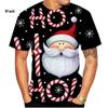 Merry Christmas Santa Claus Graphic T Shirt 3D Christmas Present Printing T-shirts For Men Kids Fashion Clothes Women Funny Tees