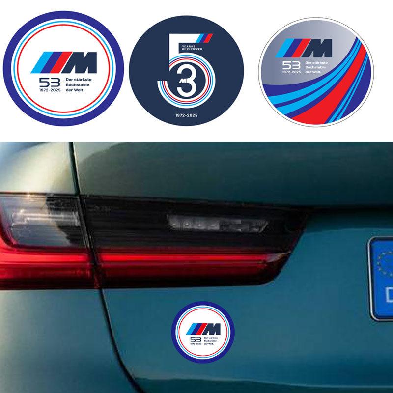 lhjzw4 Applicable to BMW 53rd Anniversary Window Stickers New 3 Series 4 Series 5 Series iX3X4X5 Body Latte StickersDecorative Supplies