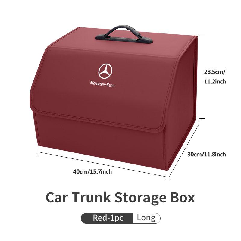 For Mercedes Benz Car Organizer Trunk Storage Box Stowing Tidying Container Bag W202 W212 W126 W140 W168 W177 CLS GLE GLC GLS AU1
