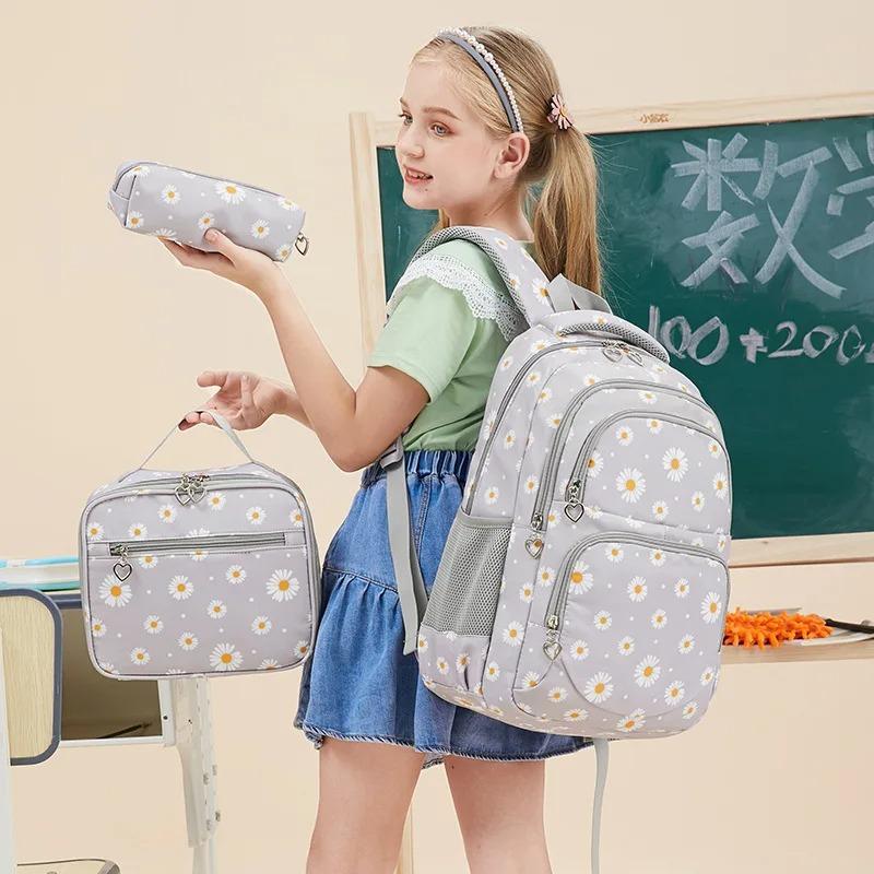 Primary School Bag Backpack for Kids Backpacks for School Teenagers Girls School Bags for Girls Orthopedic Backpack Set 3