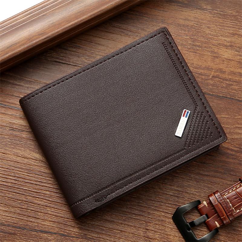 Мужской короткий кошелек из искусственной кожи, мягкий, большой емкости, многопозиционный, мужской кожаный кошелек, тонкий карман для монет, мужской карман для монет, для улицы