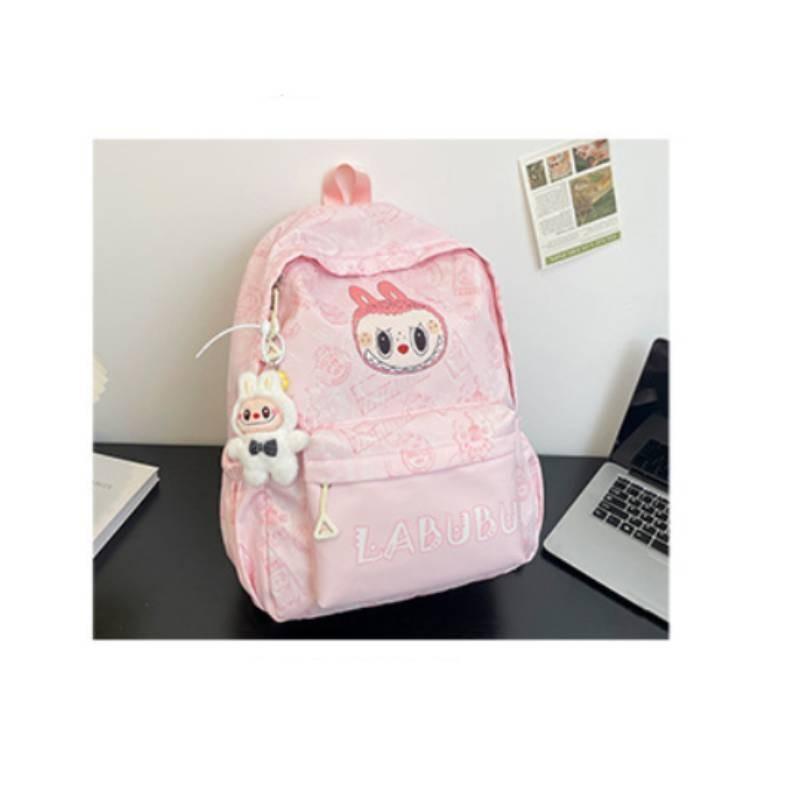Cartoon Pattern Highcapacity Nylon Backpack Print Designs Girl Student Bag