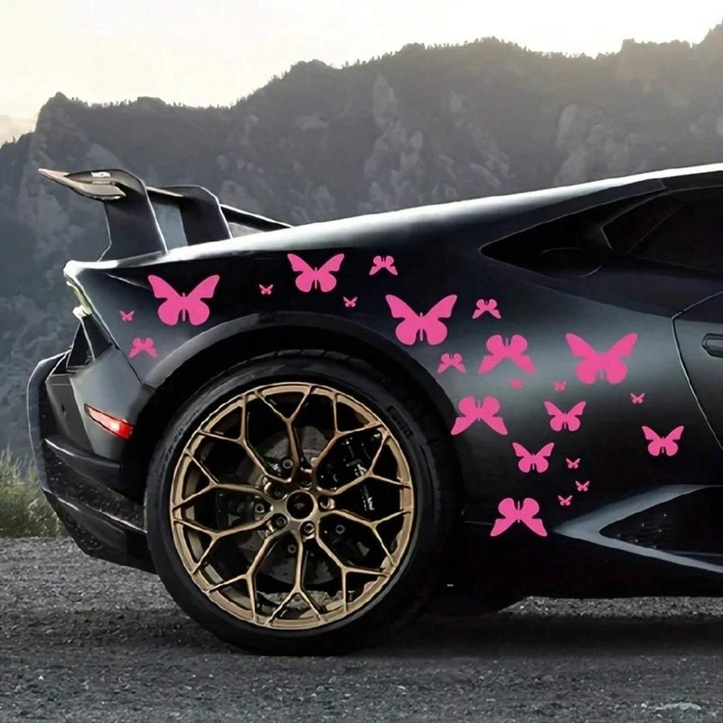 62pcs Cute Beautiful Car Side Stickers for Car Motorcycle Laptop Window Helmet Wall Skateboard and More