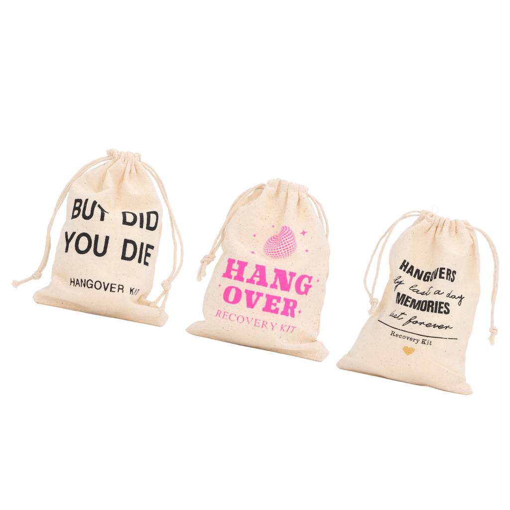 6pcs Bachelor Party Gift Bags with Drawstring Linen Party Favors Bachelor Bridal Shower Pouches for