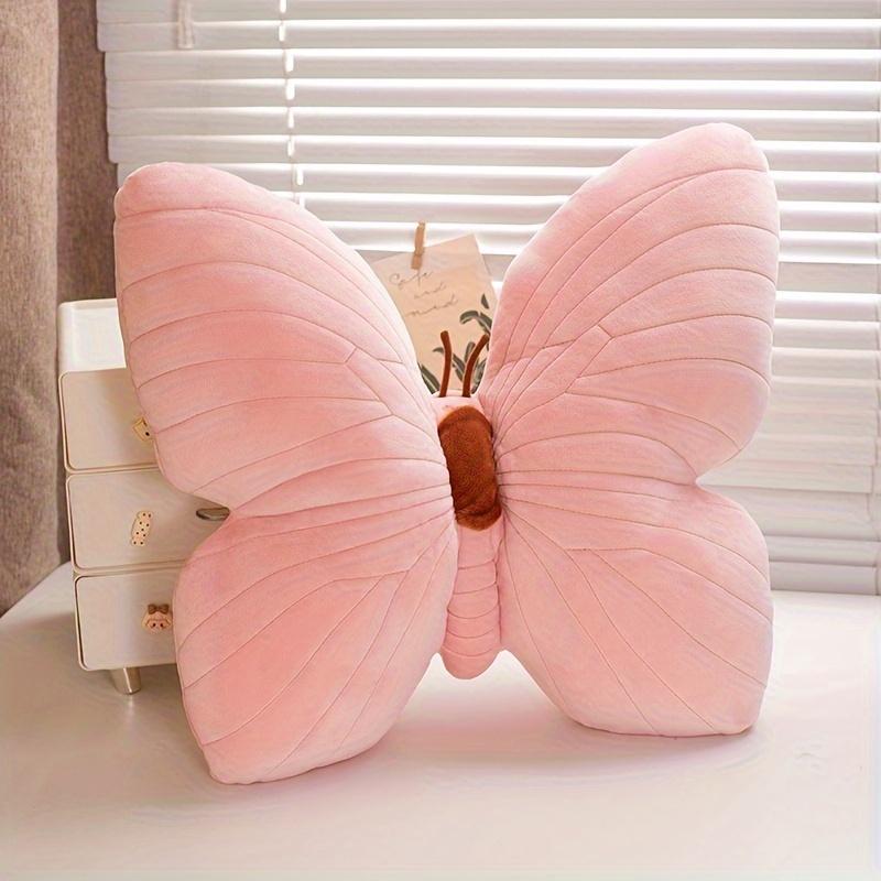 1 шт. Полиэстеровая плюшевая подушка-бабочка для декора спальни, милый розовый свадебный подарок для пар, мягкая декоративная подушка, товары для дома