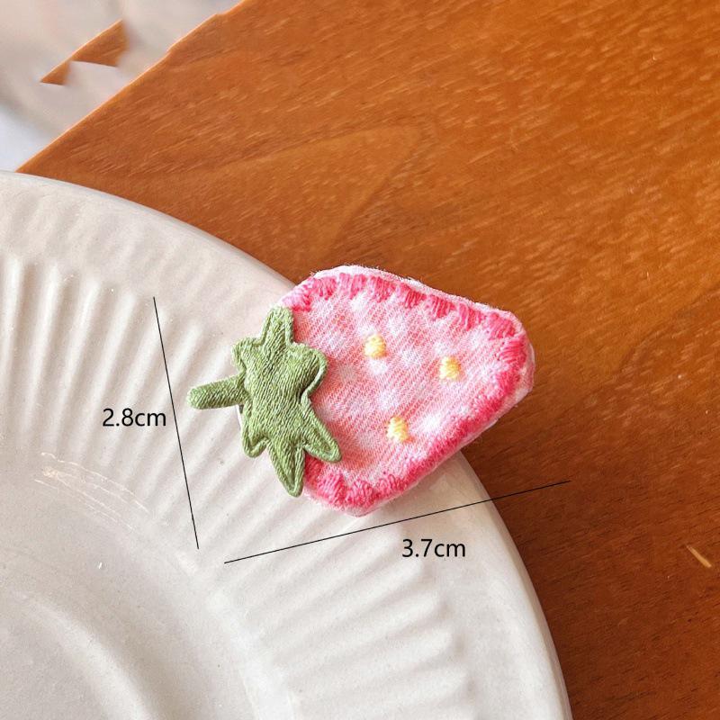 DIY плед, милый клубничный бант, заколка для волос, универсальные фрукты, аксессуары для волос, обувь, одежда, сумки, шапки, аксессуары