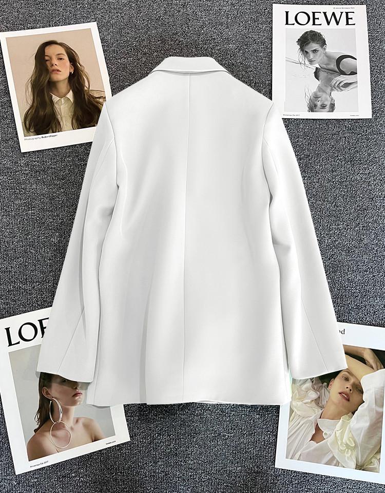 Женский черный костюм большого размера с драпировкой и металлической пуговицей