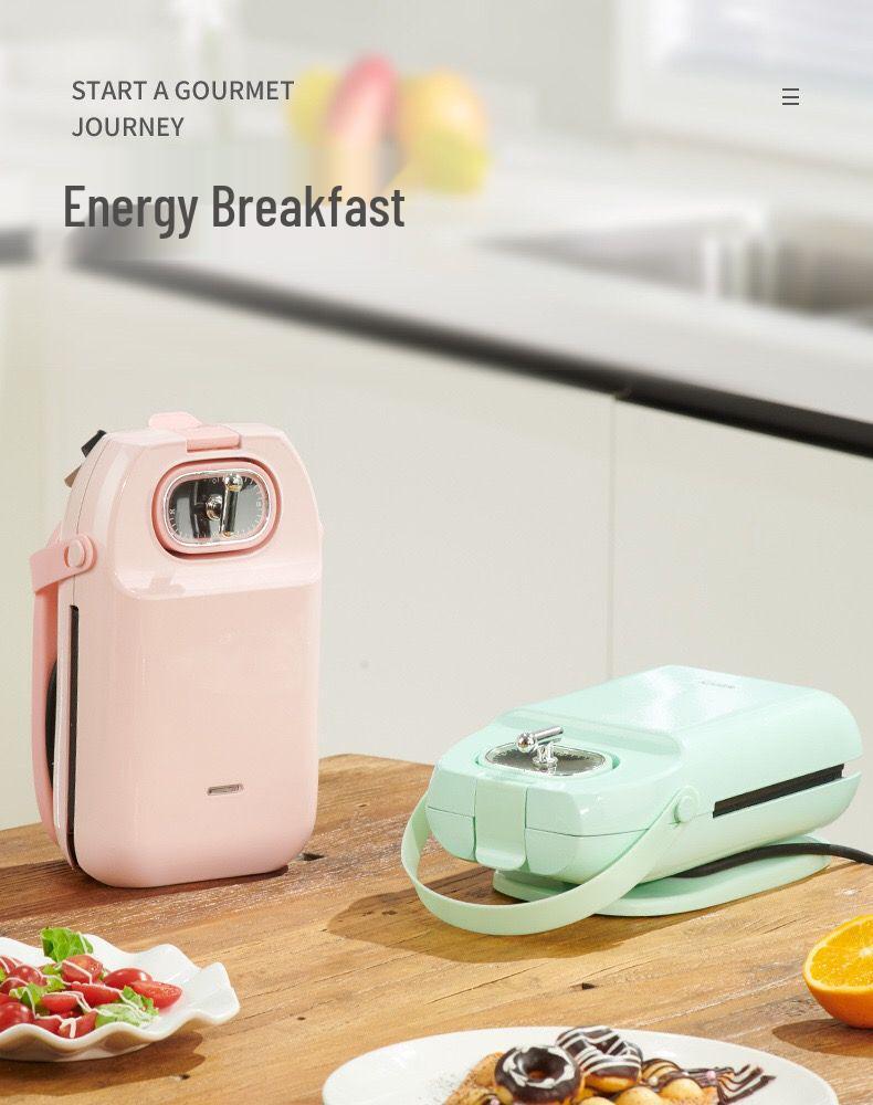 Multi-Function Breakfast Maker: Sandwich, Toast, Waffle, and Egg Cooker