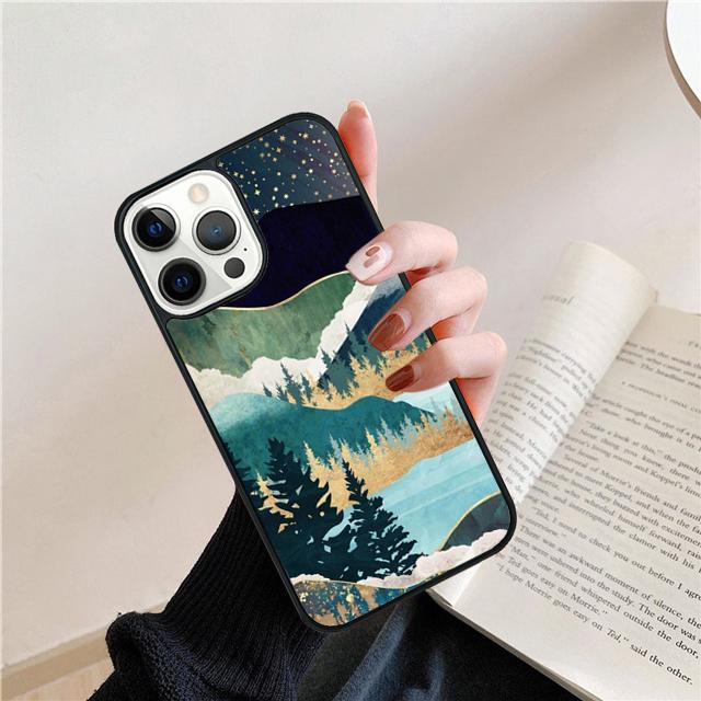 Чехол для телефона "Звездное озеро в горах" Задняя крышка Для iPhone 17 Air 16 15 14 Plus 11 Pro Max 13 Pro Max 12 Max Coque