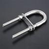 Yacht Boat Hardware 304 Stainless Steel Bow Stern Eye Screw Pads Rope Rigging Screw with Nut