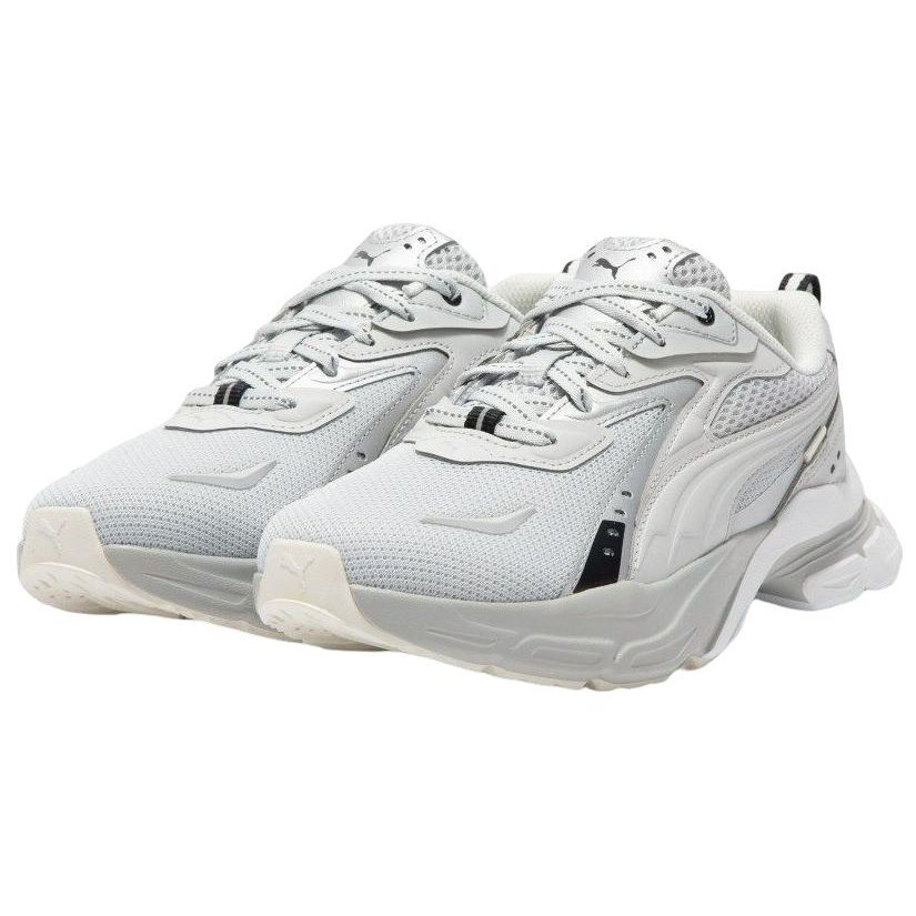 Puma Кроссовки унисекс Smash 3.0 Бело-серые Повседневные 389456-02