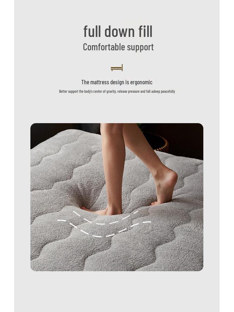 Трехмерное одеяло-наматрасник из овечьей шерсти для односпальной или двуспальной кровати