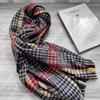 2025 Autumn and Winter Scarf Scarf Women's Plaid Scarf Imitation Cashmere Scarf Scarf Winter Versatile Shawl