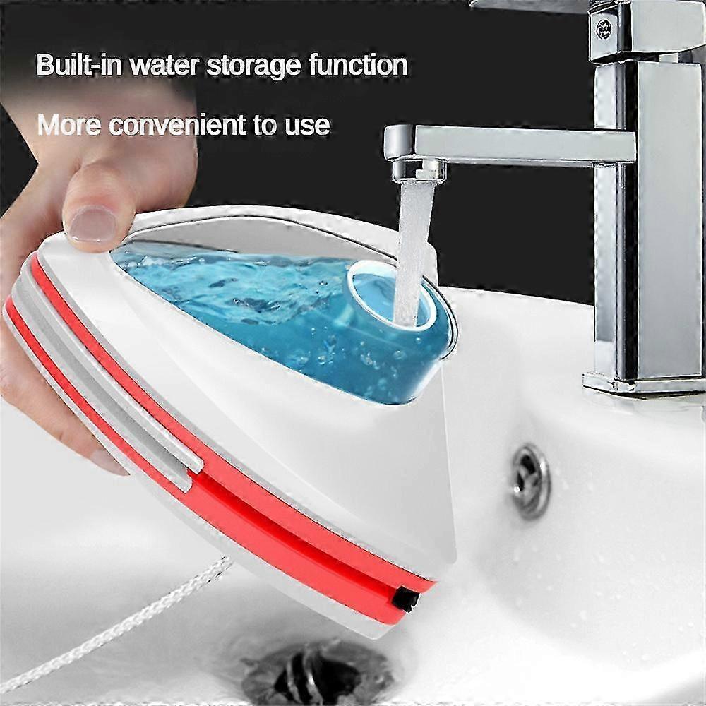 Automatic Double-Sided Magnetic Window Cleaner with Drainage Wiper Household Glass Cleaning Tool for Effortless Window Washing