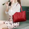 Yogodlns Women PU Leather Handbags Fashion Big Capacity Tote Bags Retro Double Strap Shoulder Bag