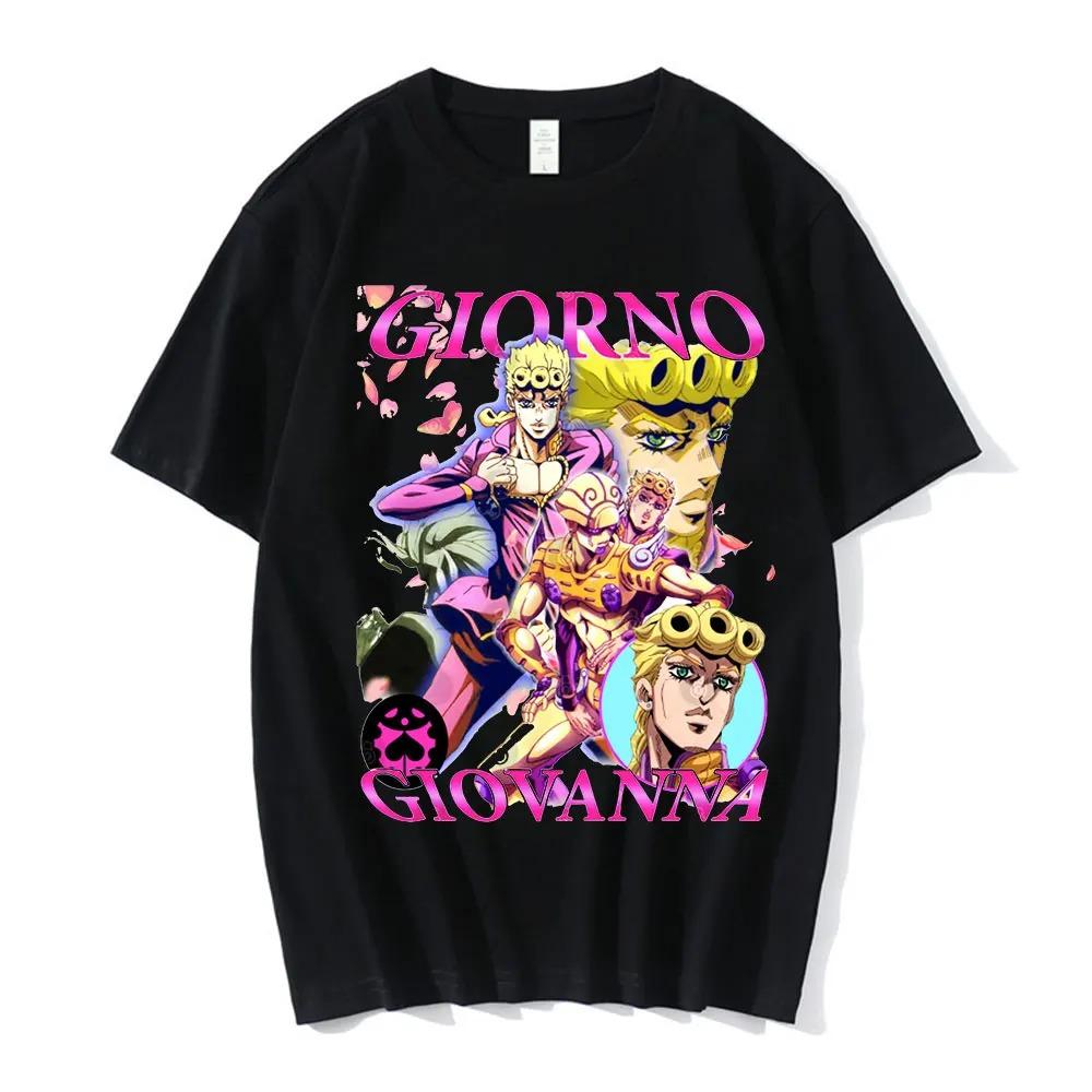 2024 New Anime Jojo Bizarre Adventure Tshirt Unisex Jotaro Star Platinum Unisexga T-shirts Unisex Women Fashion Short Sleeve Casual Tops Unisex