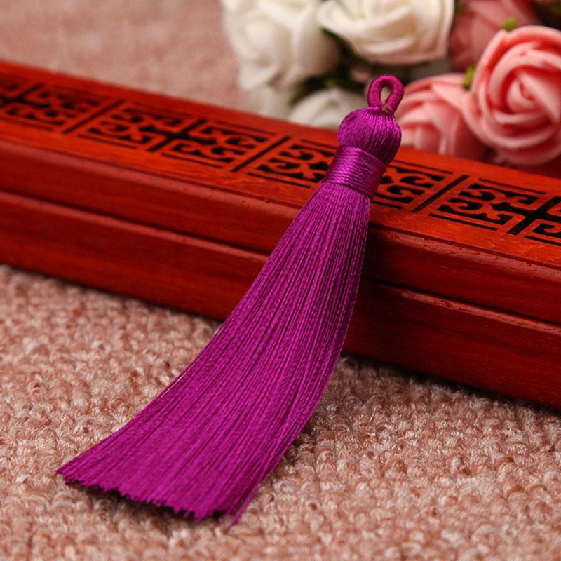 Creative Crafts 1PC/1Pair New Hot DIY 8cm Jewelry Accessories Bookmark High Quality 25 Colors Handmade Bohemia Long Silk Tassel for Earrings