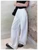 2025 Женские Корейский Тренд Свободные Повседневные Летние Брюки с Широкими Штанинами