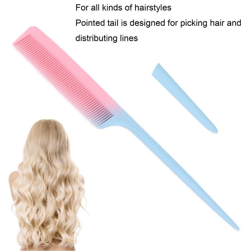 Gradient Tail Comb Professional Hairdressing Comb Home Color Work Gradient Tail Comb Daily Use