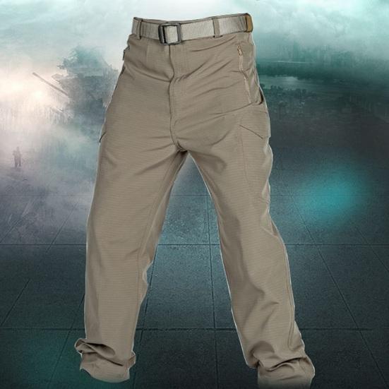 Мужские брюки-карго со средней посадкой на пуговицах на молнии, уличные повседневные брюки с карманами, широкие быстросохнущие спортивные длинные брюки