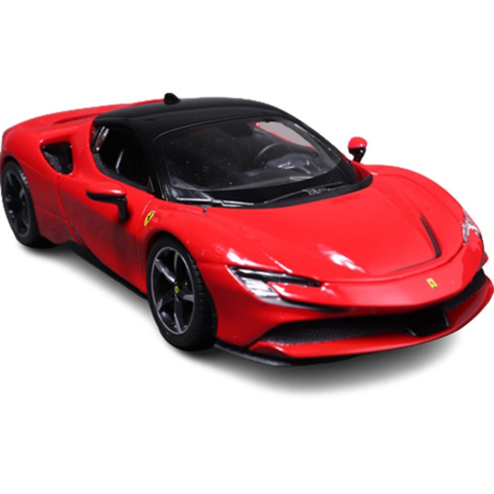 Ббураго 1:Модель автомобиля Ferrari SF90 Stradale, масштаб 1:24, красная