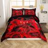 Игровой пододеяльник King Red Honeycomb Printed Комплект постельного белья из полиэстера Игровой красный и черный Новинка Геймпад Джойстики Пододеяльник