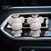 Автомобильный освежитель воздуха со стразами и медведем, крепление к вентиляционному отверстию, длительный аромат, удаление запаха, зажим, тип автомобильного воздуховыпускного отверстия, диффузор для ароматерапии, автомобиль