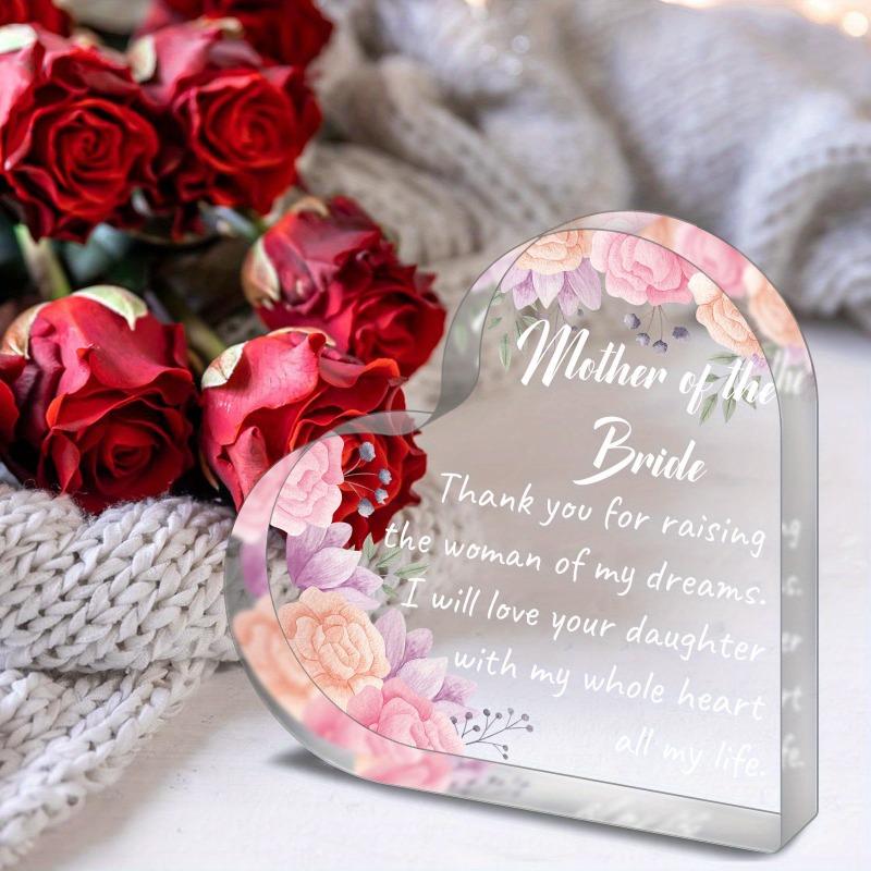 2D Flat Heart-Shaped Acrylic Thank You Plaque, Weddings & Special Occasions Gift, Suitable for Wall Decoration, Porch, Room, Villa, Accents Home, Hall