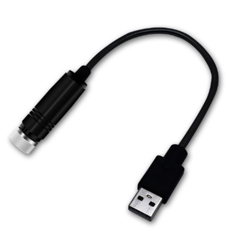 1X Романтический светодиодный ночник со звездным небом 5 В с питанием от USB, проектор звезд галактики для потолка автомобиля, декора крыши комнаты, Plug and Play